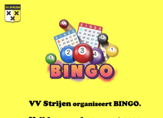 Vrijdag 11 maart Bingo bij de v.v. Strijen