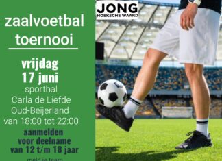 Jong Hoeksche Waard organiseert weer een zaalvoetbaltoernooi