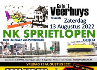 NK Sprietlopen bij Cafe ’t Veerhuys op zaterdag 13 augustus