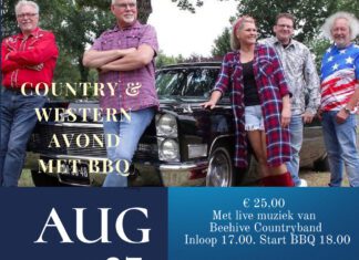 Country & Western avond sportcafé Duyf met BBQ en live muziek van BeeHive countryband