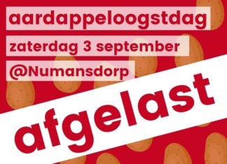 Aardappeloogstdag dit weekend afgelast