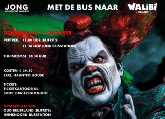 Ga jij mee met Jong Hoeksche Waard naar Walibi Fright Night ?