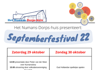 Septemberfestival in het Numansdorpshuis in oktober!