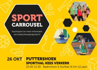 Hoeksche Waard Actief organiseert de Sport Carrousel in de herfstvakantie.
