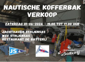 Nautische kofferbakverkoop bij de WSV Strijensas op zaterdag 1 juni