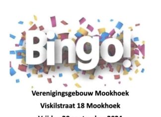 Bingoavond in Mookhoek op vrijdag 20 september